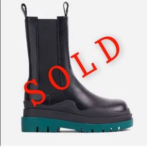 Chunky Biker Boots - Brand New